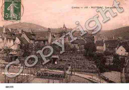 Ville de MEYSSAC, carte postale ancienne