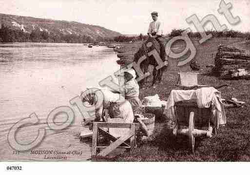 Ville de MOISSON, carte postale ancienne