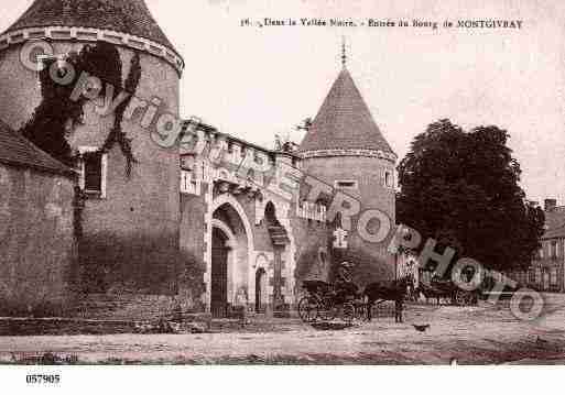 Ville de MONTGIVRAY, carte postale ancienne