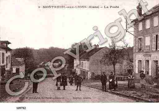 Ville de MONTREUILAUXLIONS, carte postale ancienne