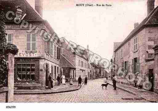 Ville de MOUY, carte postale ancienne