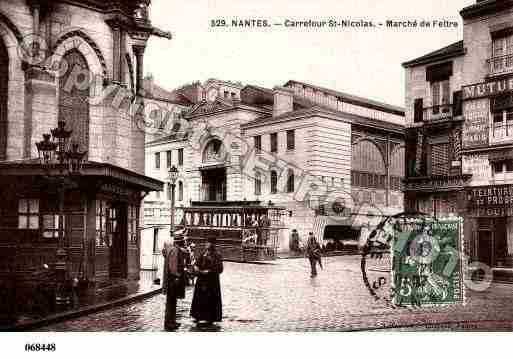 Ville de NANTES, carte postale ancienne