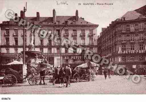 Ville de NANTES, carte postale ancienne