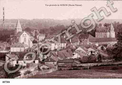 Ville de NEXON, carte postale ancienne