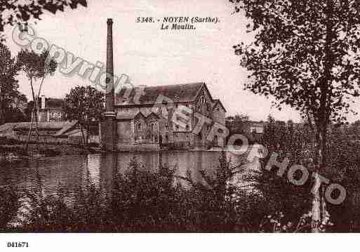 Ville de NOYENSURSARTHE, carte postale ancienne