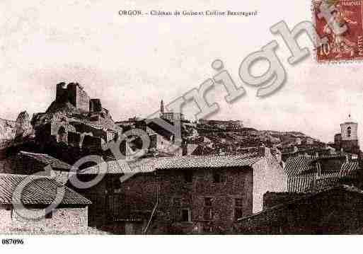 Ville de ORGON, carte postale ancienne