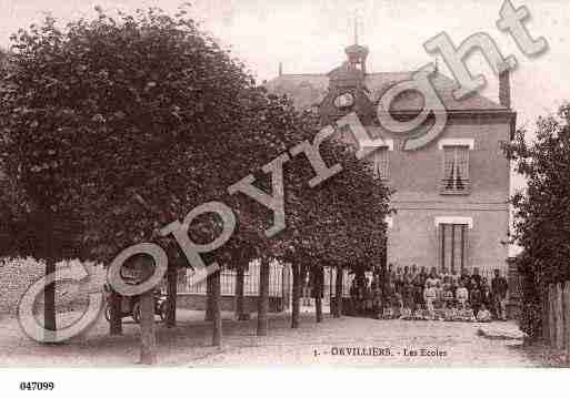 Ville de ORVILLIERS, carte postale ancienne