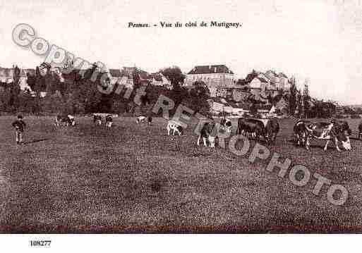 Ville de PESMES, carte postale ancienne