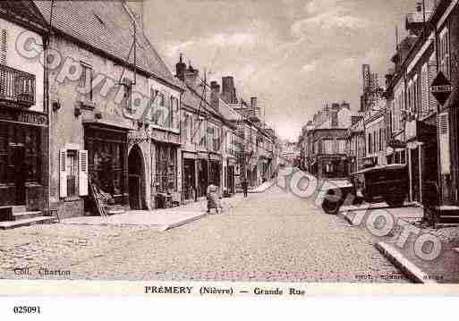 Ville de PREMERY, carte postale ancienne
