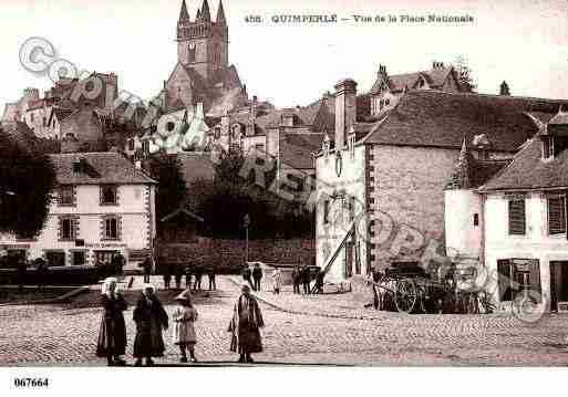 Ville de QUIMPERLE, carte postale ancienne