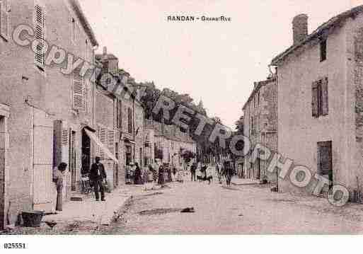 Ville de RANDAN, carte postale ancienne