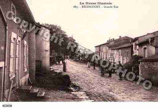 Ville de RECHICOURT, carte postale ancienne