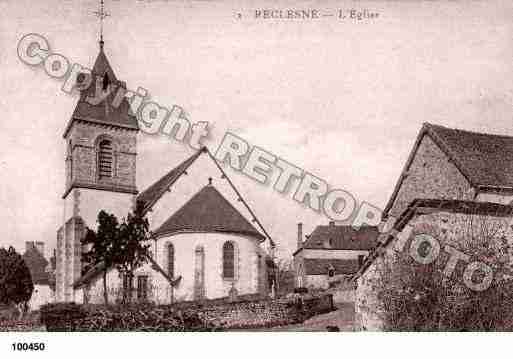 Ville de RECLESNE, carte postale ancienne