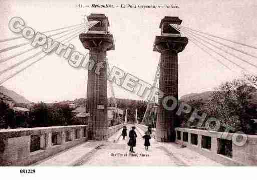 Ville de REMOULINS, carte postale ancienne