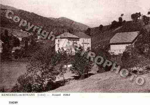 Ville de RENCUREL, carte postale ancienne