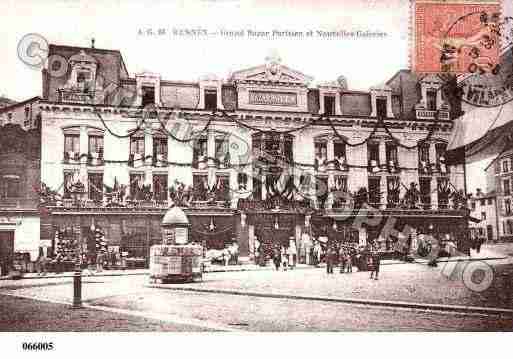 Ville de RENNES, carte postale ancienne