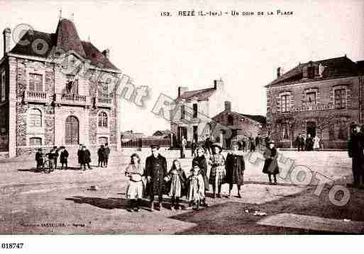 Ville de REZE, carte postale ancienne