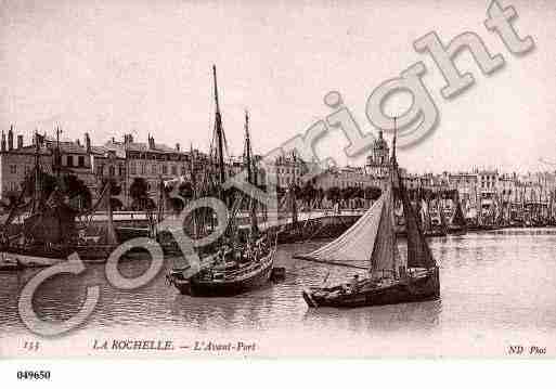 Ville de ROCHELLE(LA), carte postale ancienne