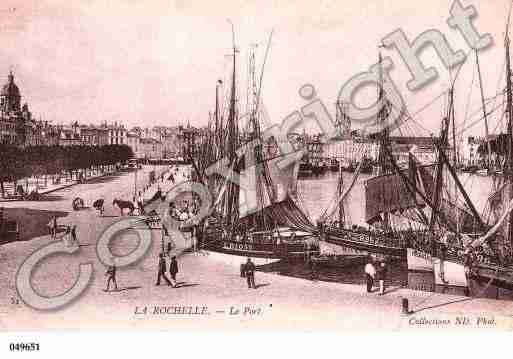 Ville de ROCHELLE(LA), carte postale ancienne