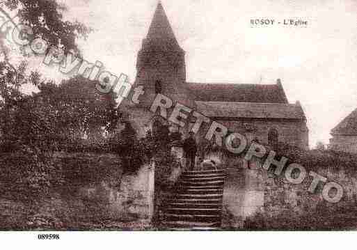 Ville de ROSOY, carte postale ancienne