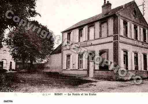 Ville de ROSOY, carte postale ancienne