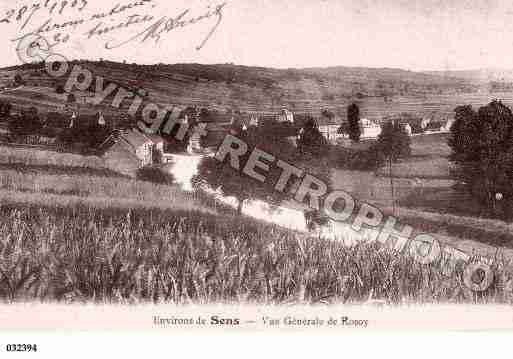 Ville de ROSOY, carte postale ancienne