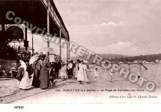 Ville de SABLETTES(LES), carte postale ancienne Ville de SABLETTES(LES), carte postale ancienne