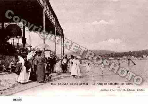 Ville de SABLETTES(LES), carte postale ancienne