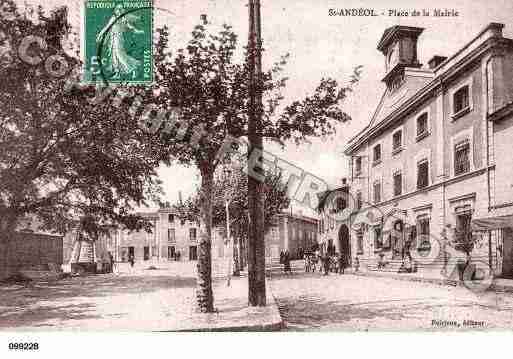 Ville de SAINTANDEOLLECHATEAU, carte postale ancienne