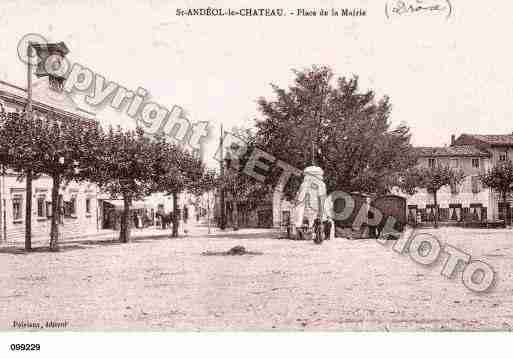 Ville de SAINTANDEOLLECHATEAU, carte postale ancienne Ville de SAINTANDEOLLECHATEAU, carte postale ancienne