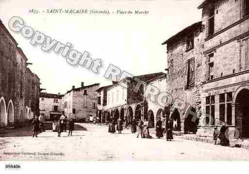 Ville de SAINTMACAIRE, carte postale ancienne