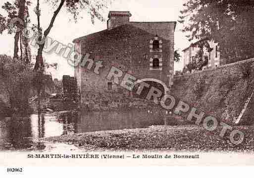 Ville de SAINTMARTINLARIVIERE, carte postale ancienne