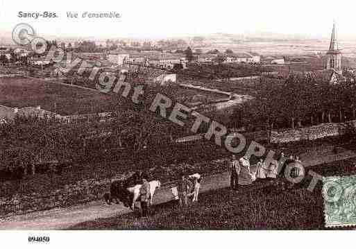 Ville de SANCY, carte postale ancienne