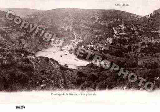 Ville de SANILHACSAGRIES, carte postale ancienne