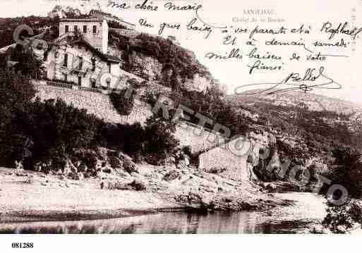 Ville de SANILHACSAGRIES, carte postale ancienne