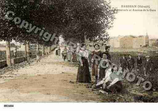 Ville de SAUSSAN, carte postale ancienne