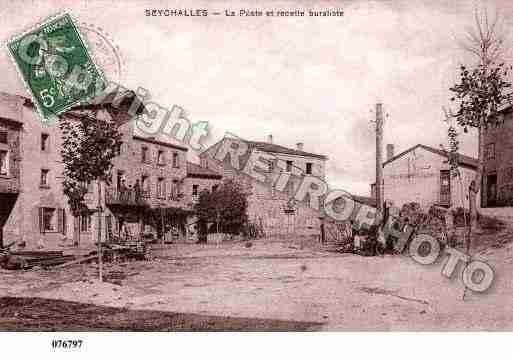 Ville de SEYCHALLES, carte postale ancienne