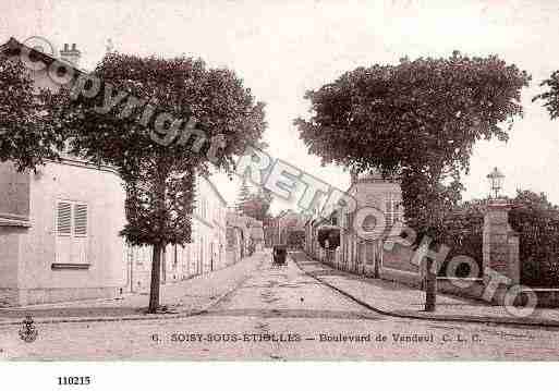 Ville de SOISYSURSEINE, carte postale ancienne