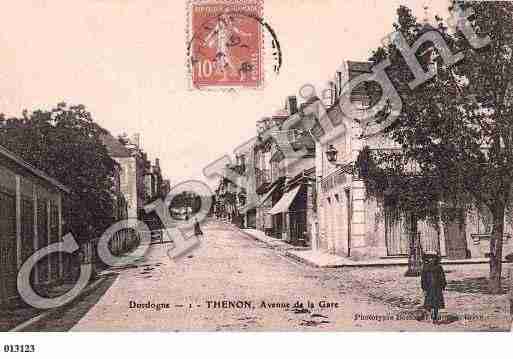 Ville de THENON, carte postale ancienne
