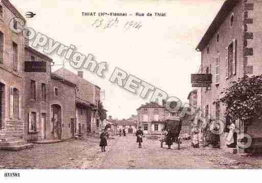 Ville de THIAT, carte postale ancienne