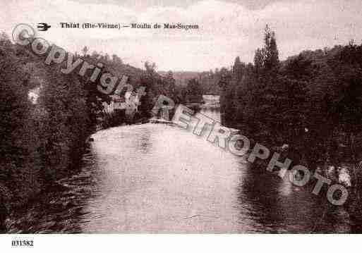 Ville de THIAT, carte postale ancienne