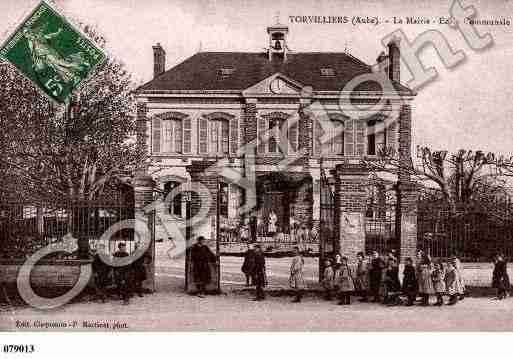 Ville de TORVILLIERS, carte postale ancienne