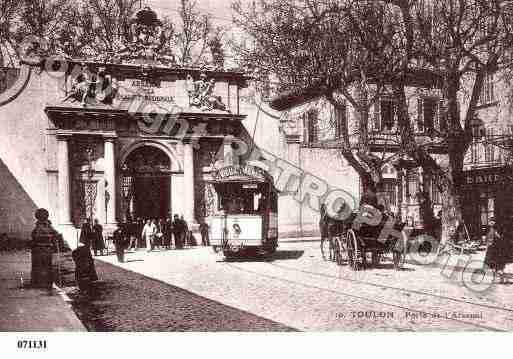 Ville de TOULON, carte postale ancienne