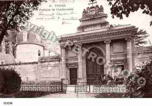 Ville de TOURS, carte postale ancienne