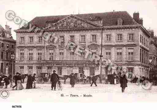 Ville de TOURS, carte postale ancienne