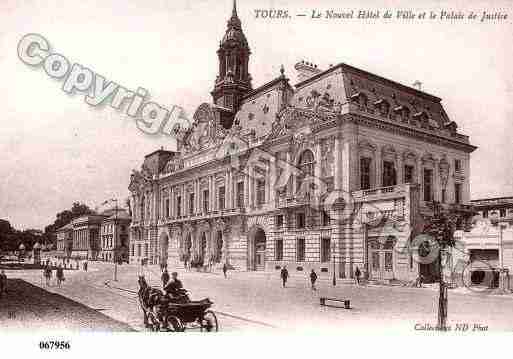 Ville de TOURS, carte postale ancienne