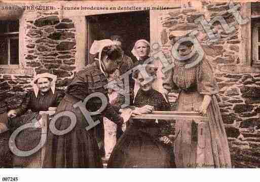 Ville de TREGUIER, carte postale ancienne