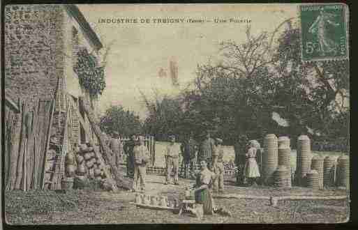 Ville de TREIGNY, carte postale ancienne