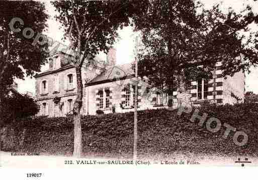 Ville de VAILLYSURSAULDRE, carte postale ancienne