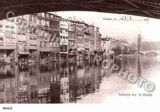 Ville de VERDUN, carte postale ancienne